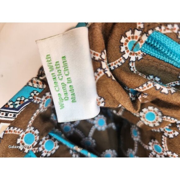 Vera Bradley Quilted Paisley Handbag With Dual Straps & Kiss Lock Closure 12x15 - Picture 13 of 13